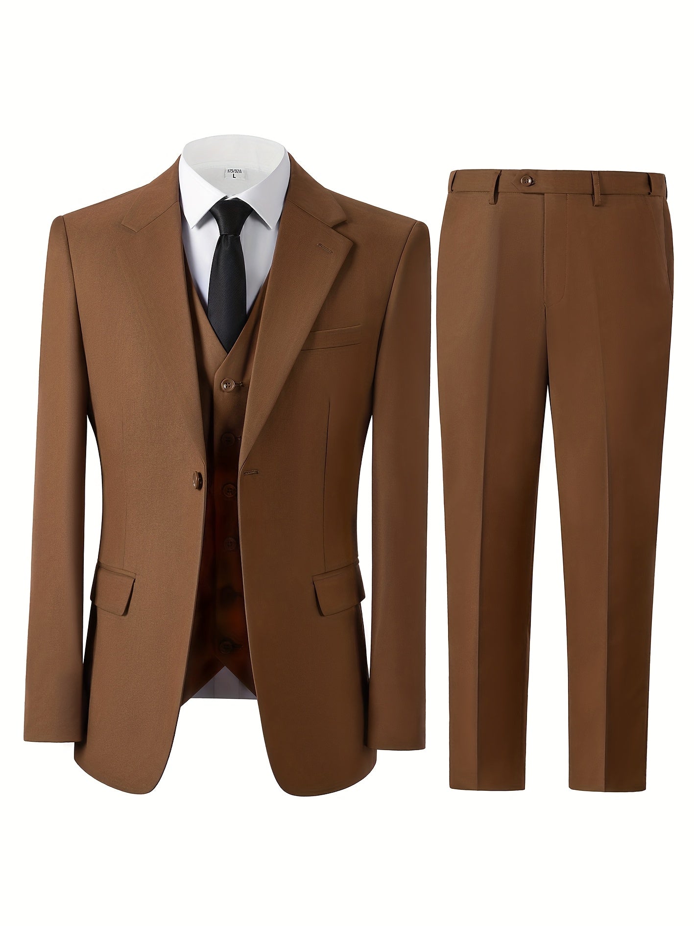 Men’s Slim-Fit 3-Piece Formal Suit