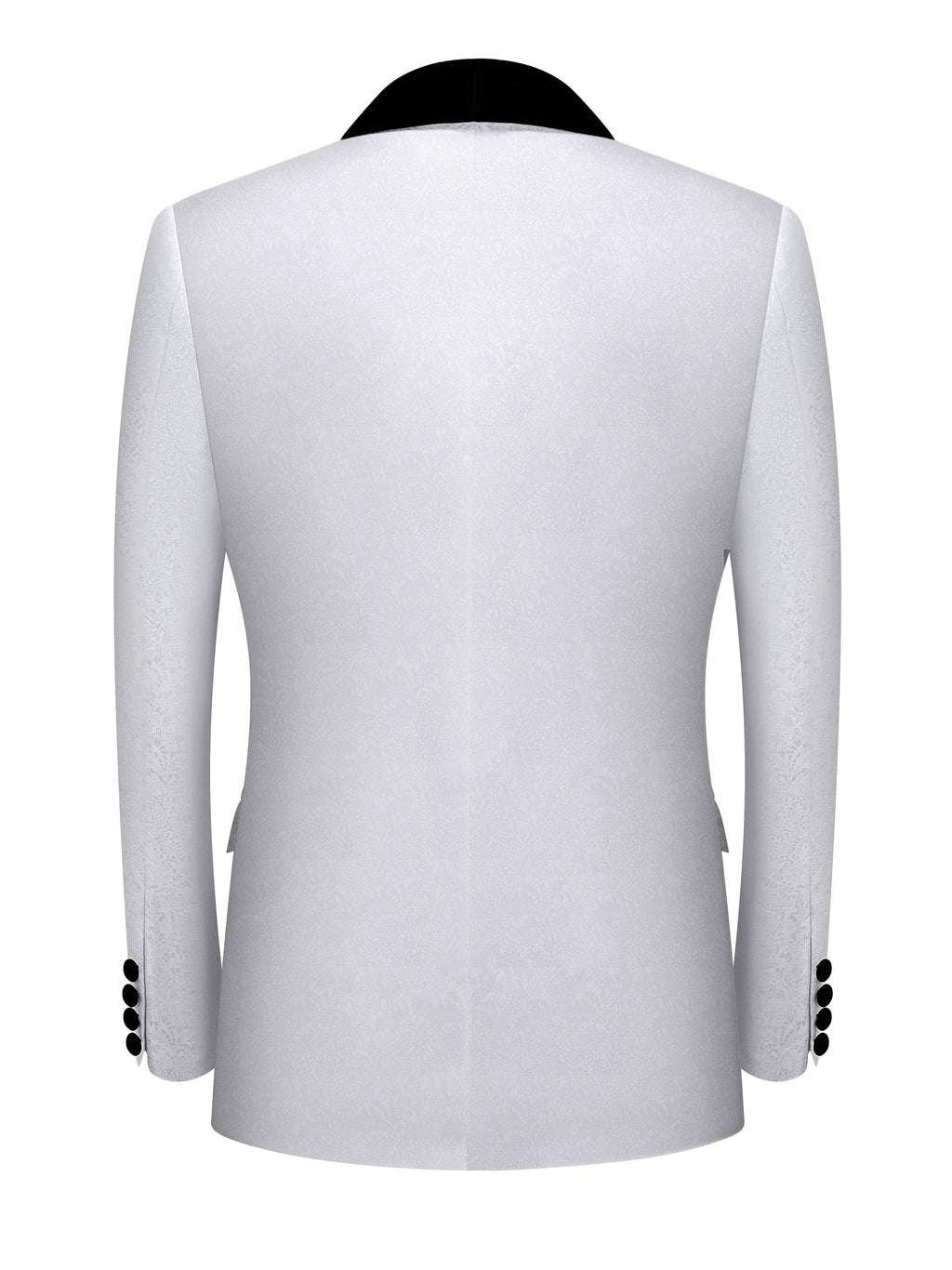 Men's Elegant 3pcs Suit Set with Paisley Pattern - Includes Blazer, Vest & Dress Pants for Weddings and Formal Events