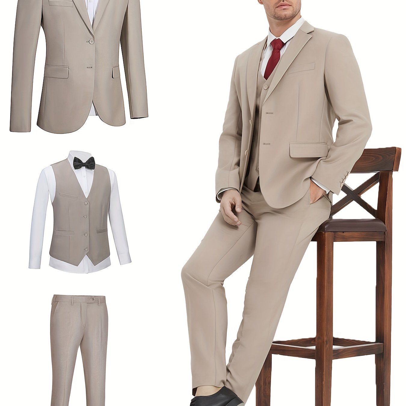 Men’s Classic 3-Piece Business Suit