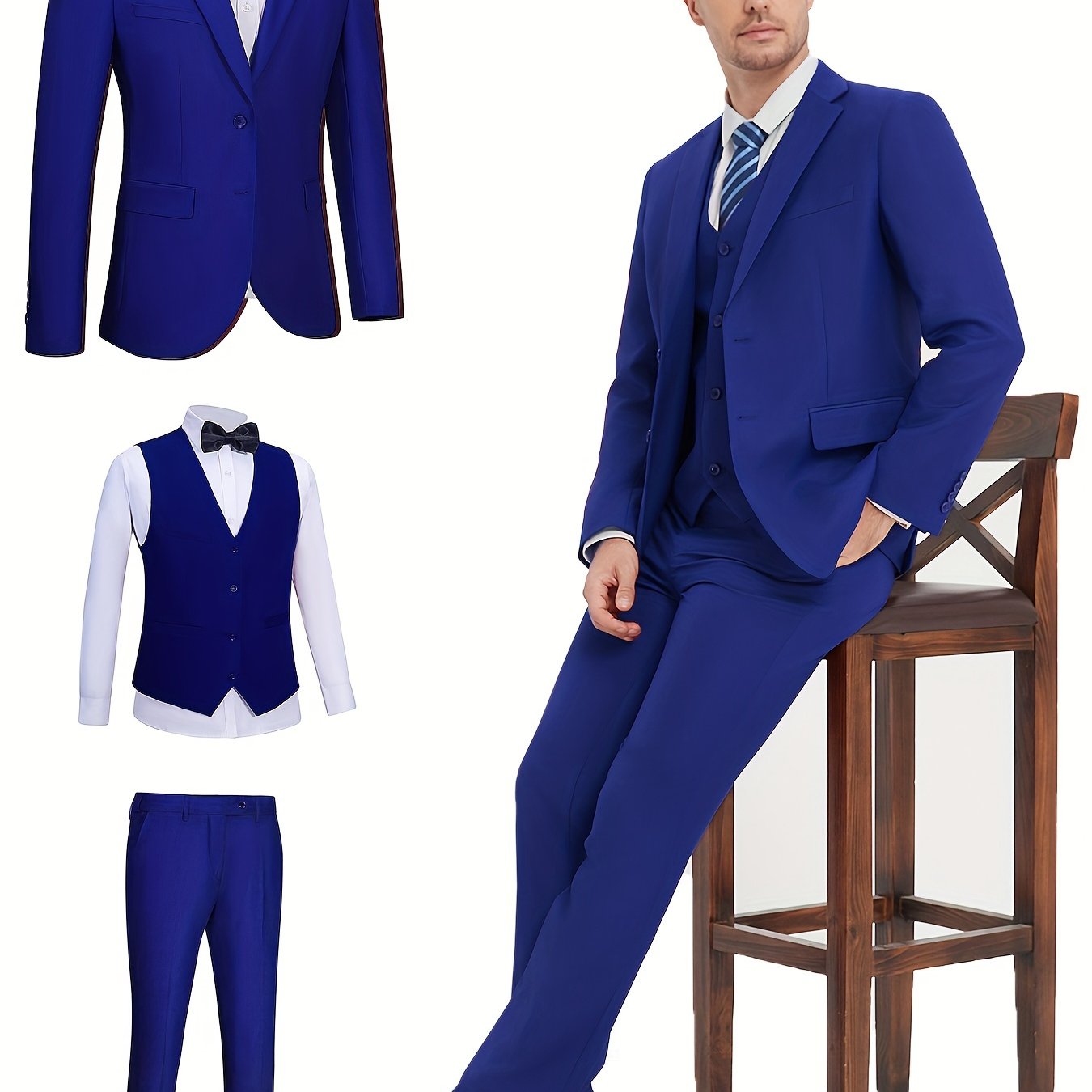Men’s Classic 3-Piece Business Suit