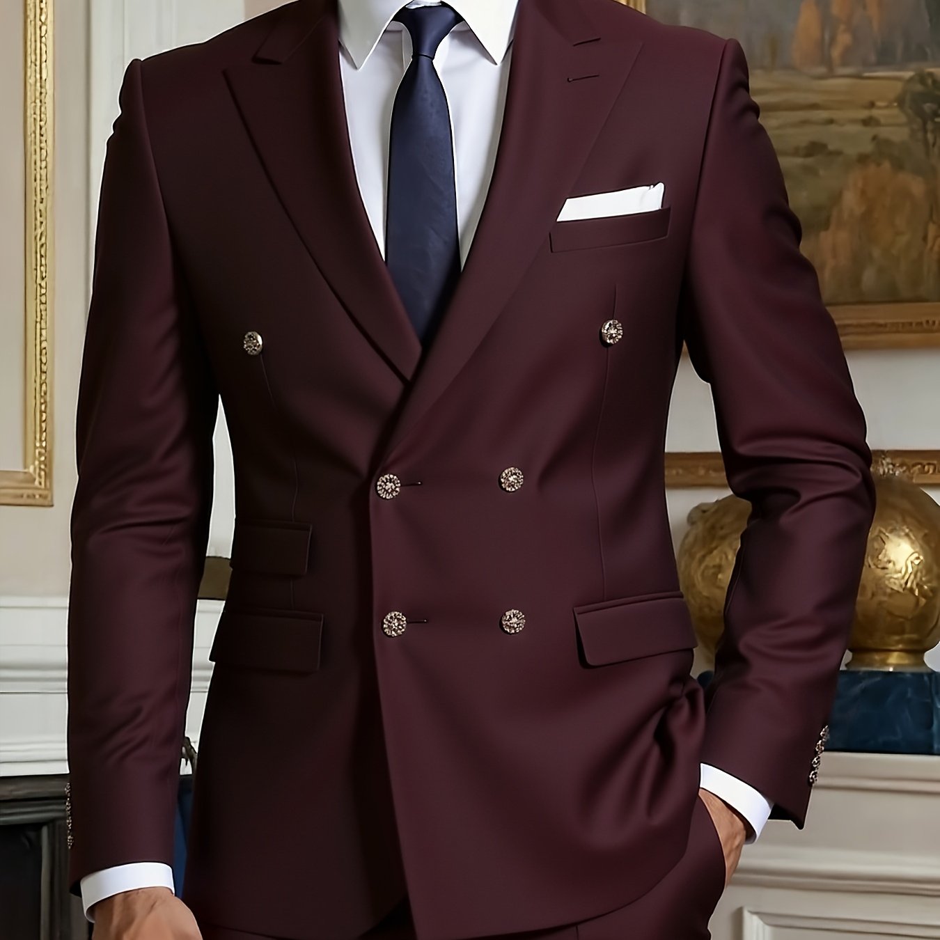 Men's Formal Suit Two-Piece Set, Single Button Blazer and Pants, Suitable for Interviews, Business Professional Occasions, and Daily Casual Parties, Suits For Men, Wedding Suits For Men, Coat For Men Formal, Formal Suits For