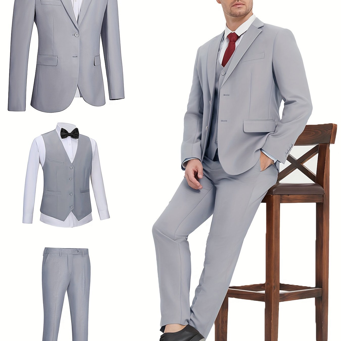 Men’s Classic 3-Piece Business Suit