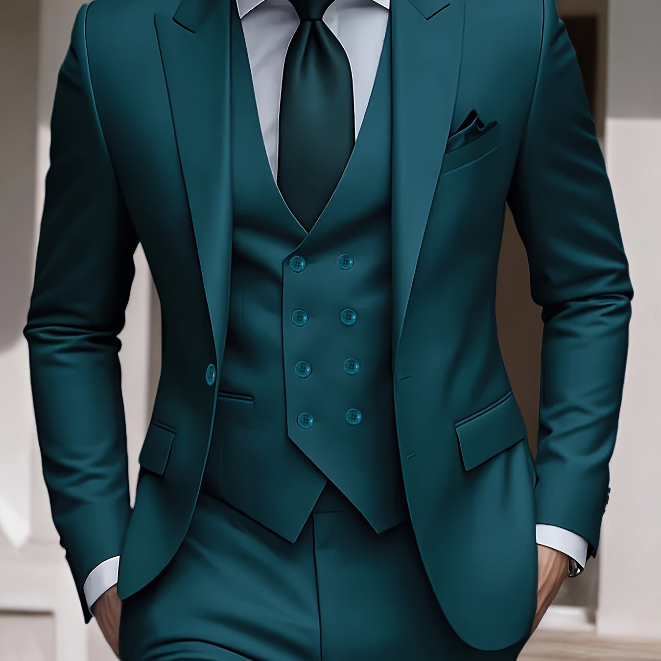 Men’s Tailored 3-Piece Formal Suit