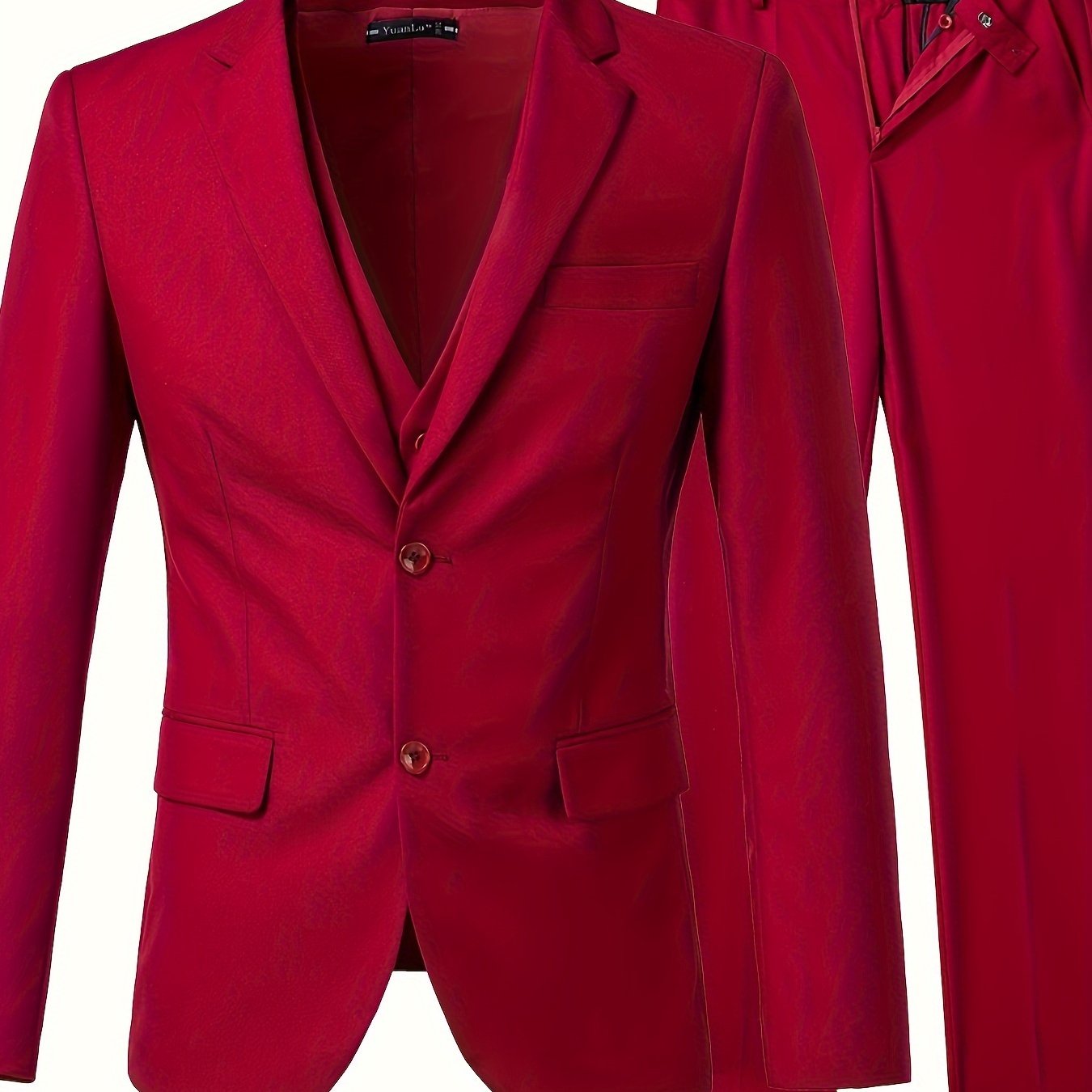 Men’s Slim-Fit 3-Piece Formal Suit