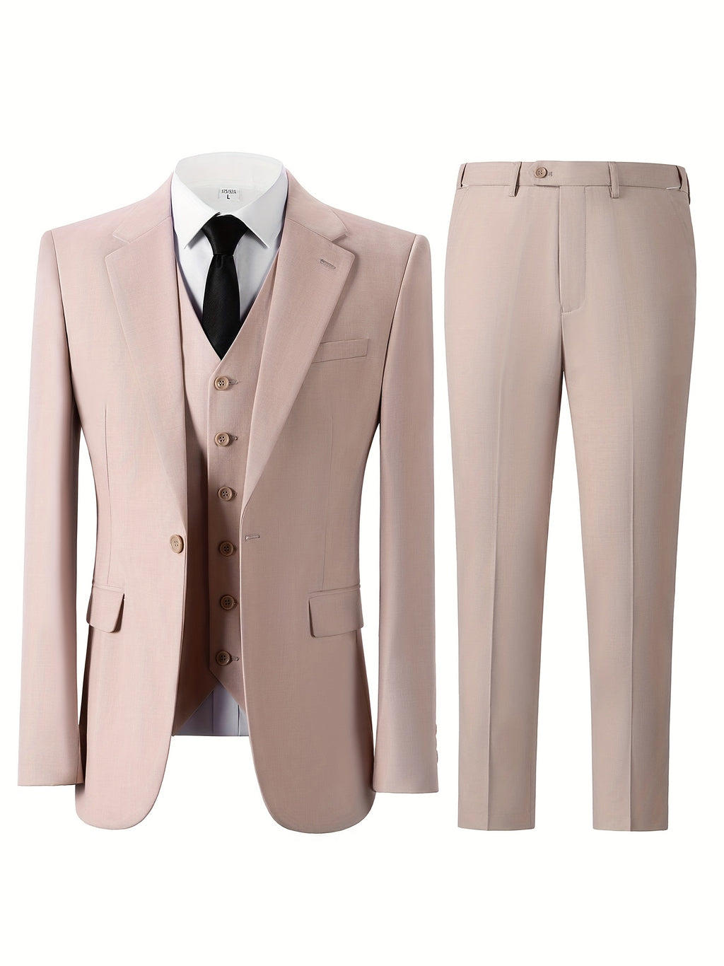 Men’s Slim-Fit 3-Piece Formal Suit