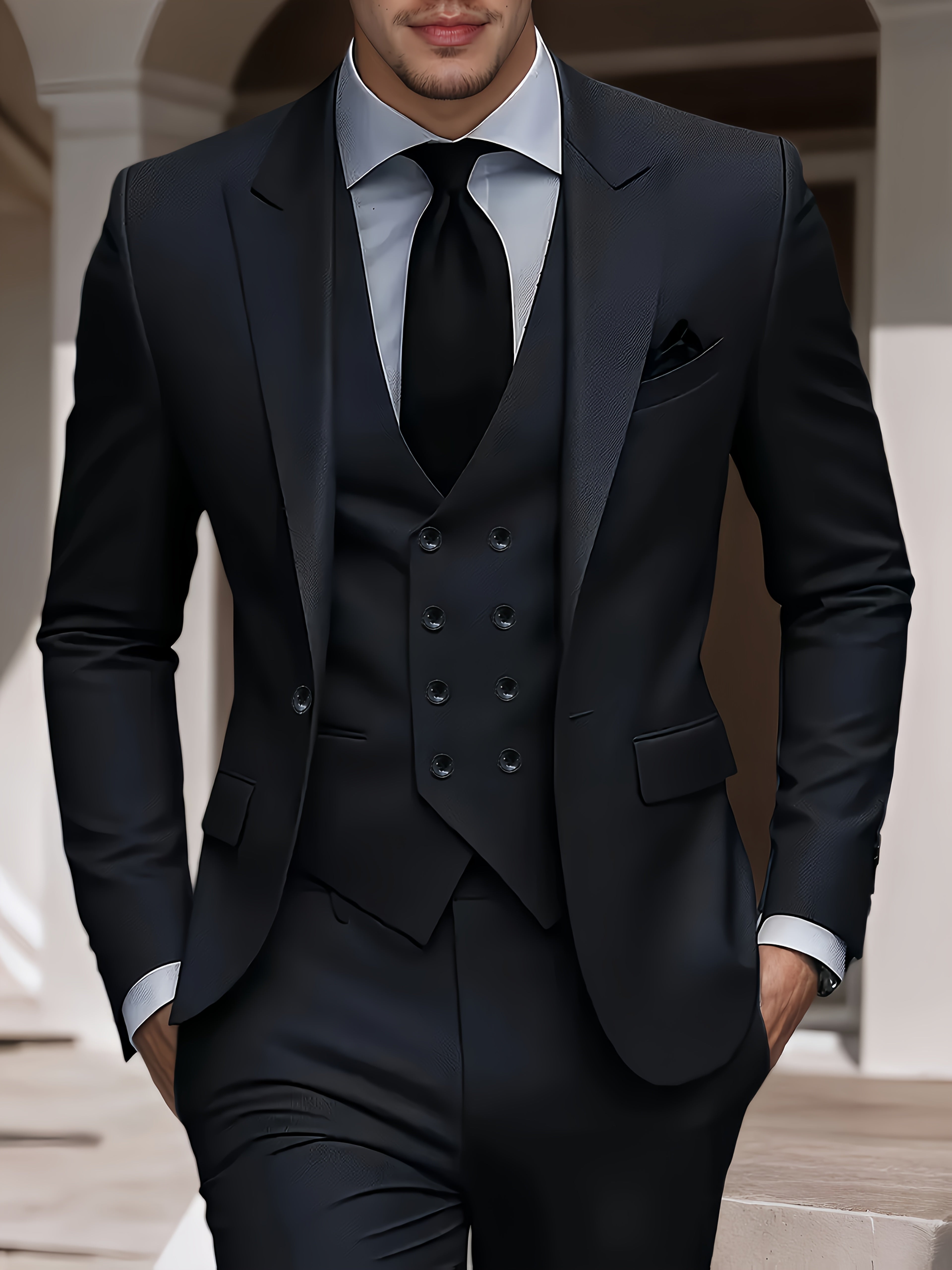 Men’s Tailored 3-Piece Formal Suit