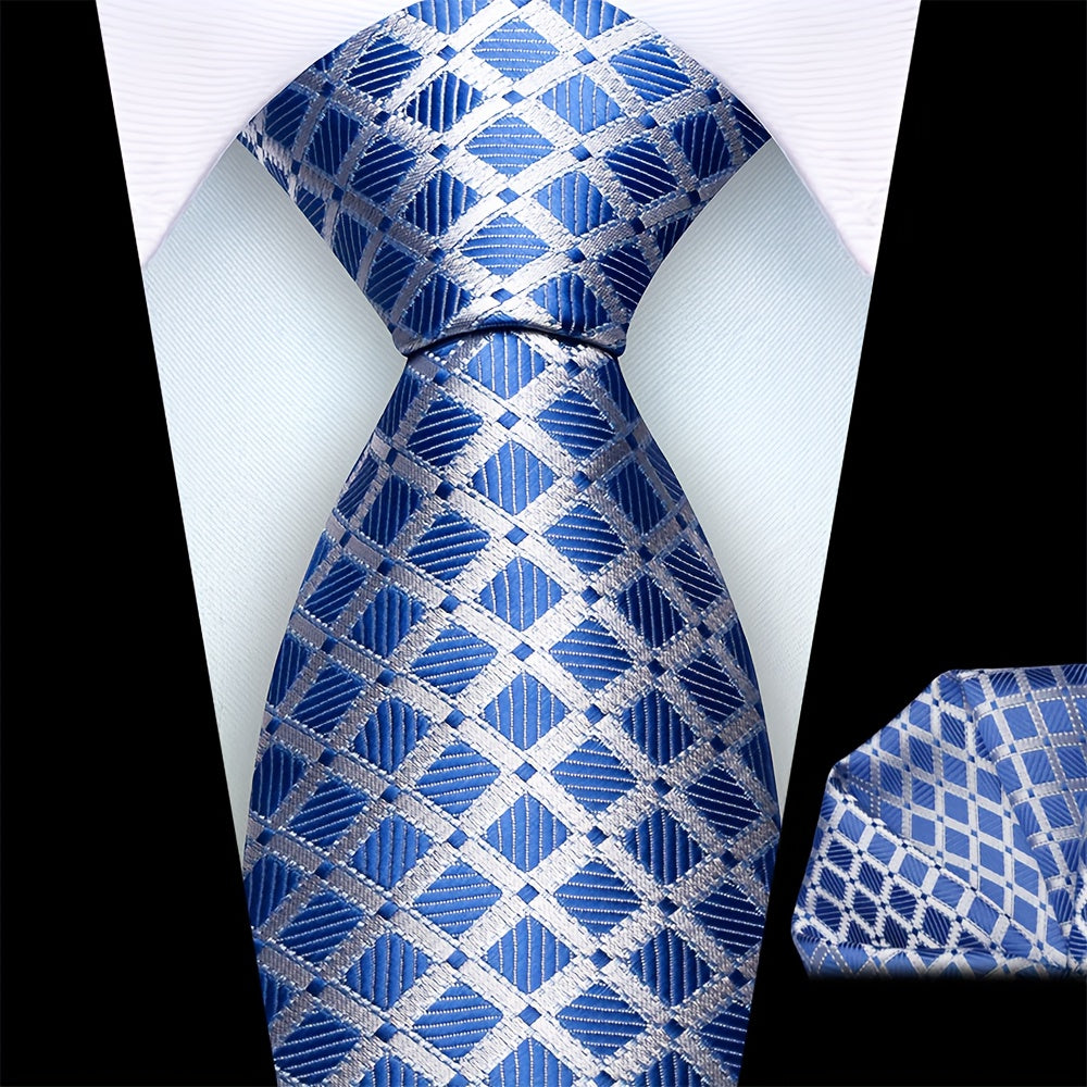 Men’s Classic Plaid Tie Set