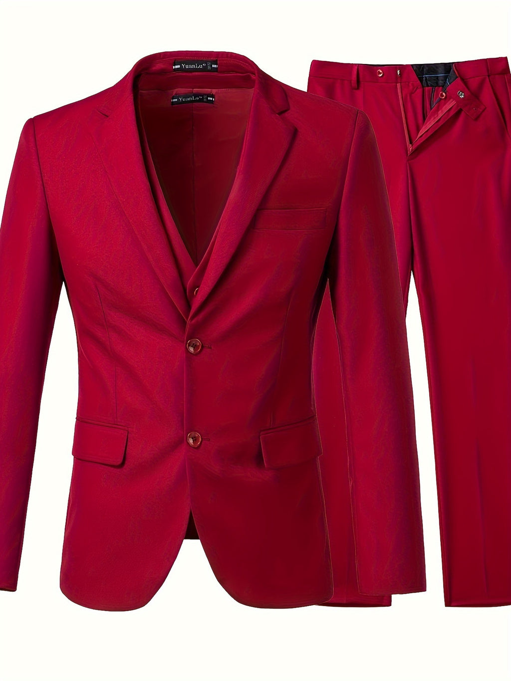 Men’s Slim-Fit 3-Piece Formal Suit