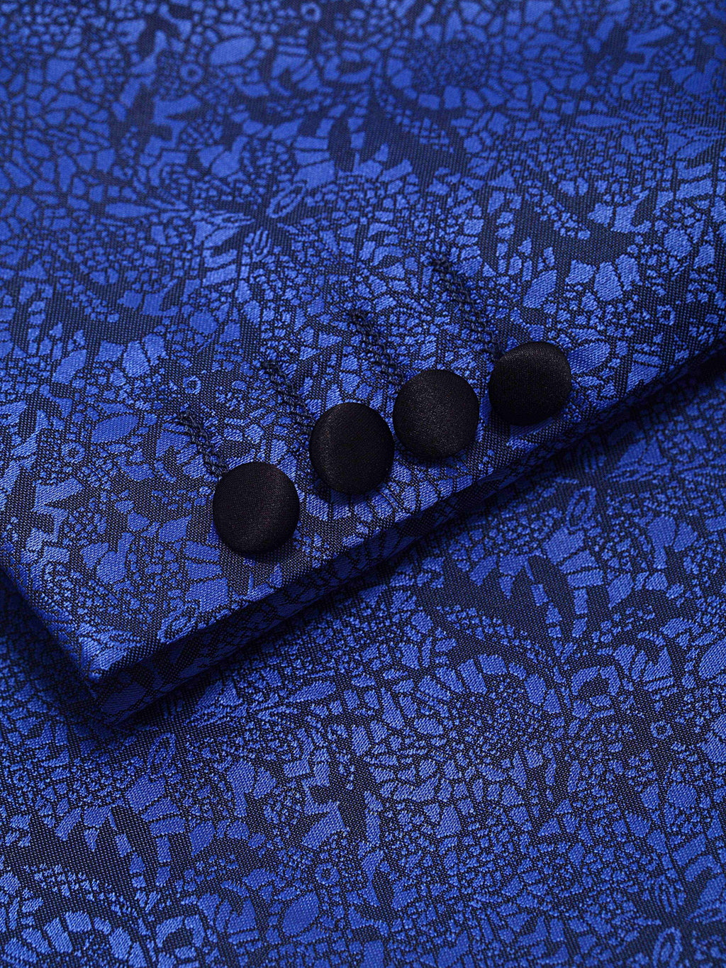 Men's Elegant 3pcs Suit Set with Paisley Pattern - Includes Blazer, Vest & Dress Pants for Weddings and Formal Events