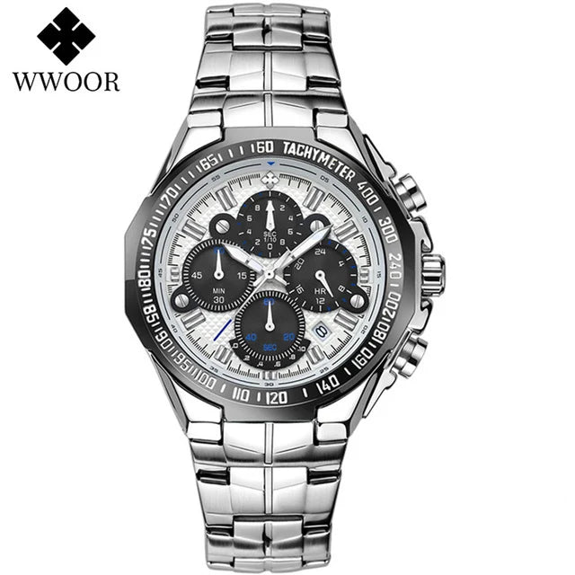 Relogio Masculino WWOOR Mens Watches 2024 Top Brand Luxury Wrist Watches For Men Gold Big Golden Male Chronograph Wristwatch Man