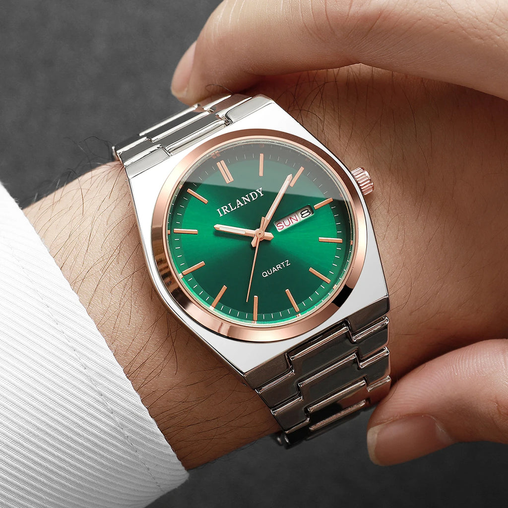 Luxury Men Business Watches Calendar Quartz Wristwatches For Mens Clock Reloj Hombre（Without Box）