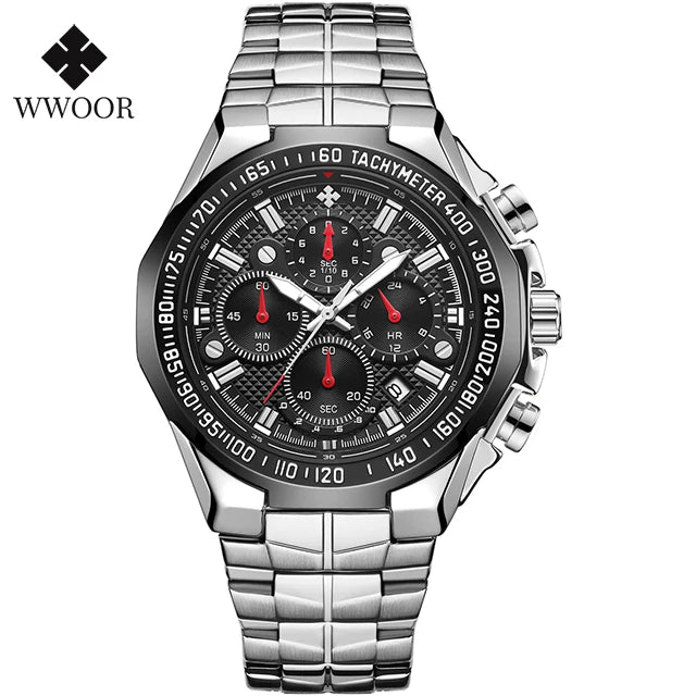 Relogio Masculino WWOOR Mens Watches 2024 Top Brand Luxury Wrist Watches For Men Gold Big Golden Male Chronograph Wristwatch Man