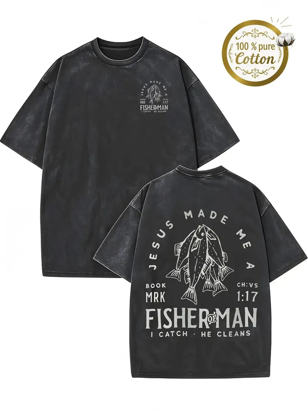 Men's Retro Streetwear T-shirt with Black and White Design, Regular Round Neck Style, Casual T-shirt