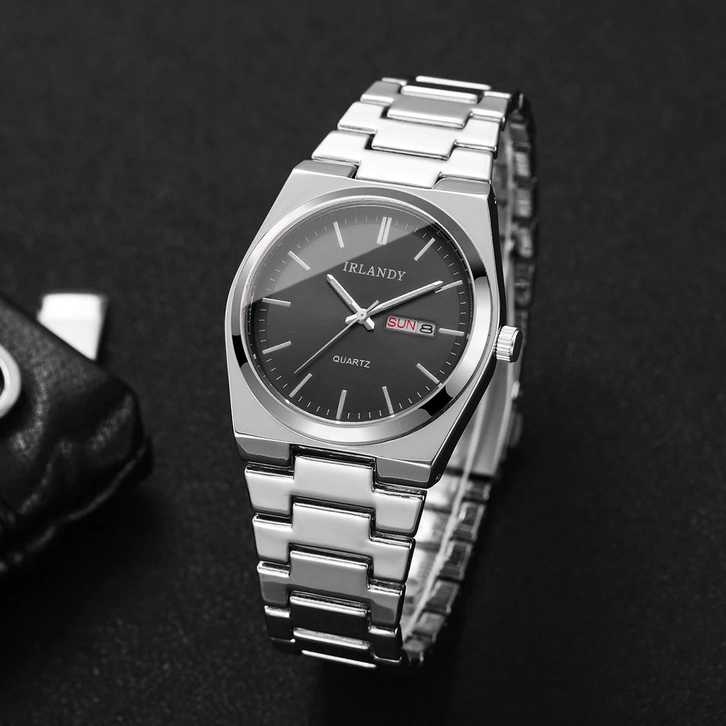 Luxury Men Business Watches Calendar Quartz Wristwatches For Mens Clock Reloj Hombre（Without Box）