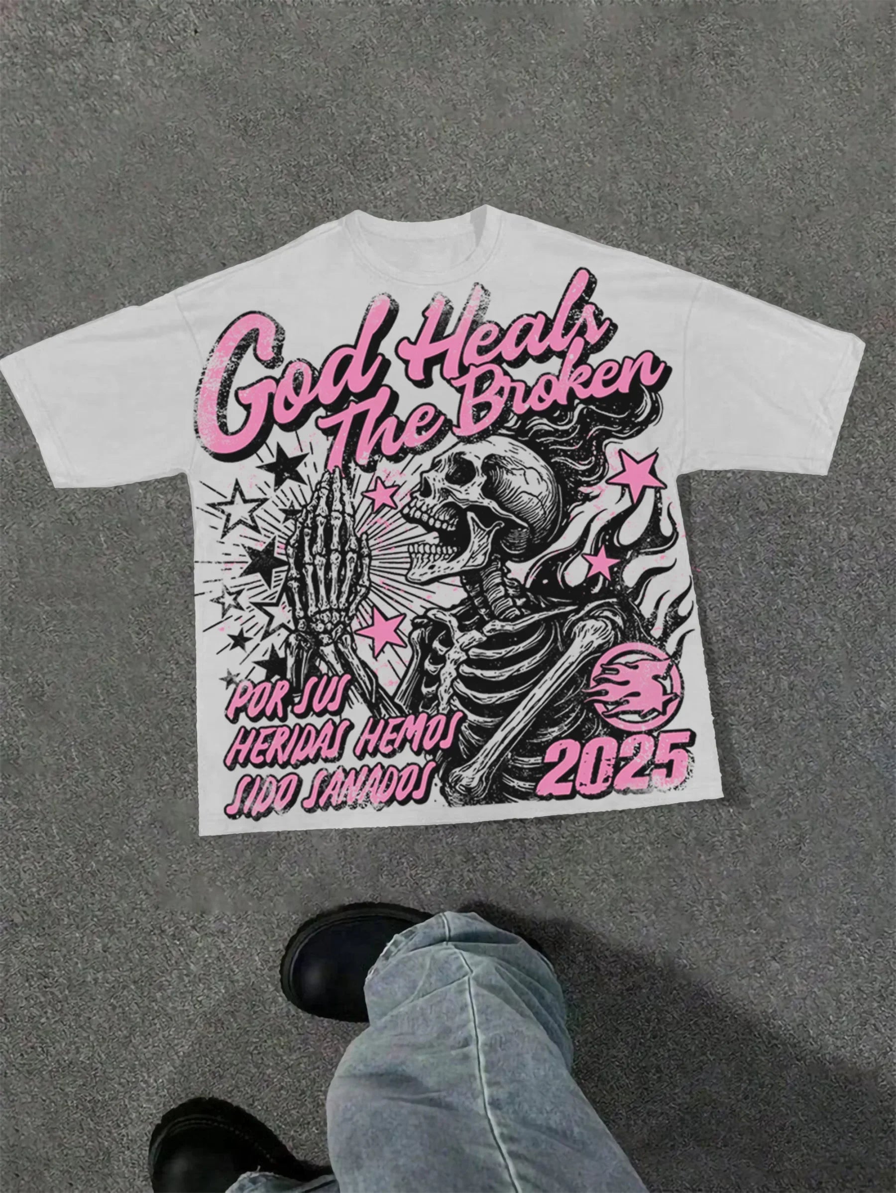 Graphic T-shirt Men Women Vintage Top Hip Hop Streetwear Oversized Tshirt Short Sleeve Casual Clothing Summer Fashion Trendy Tee