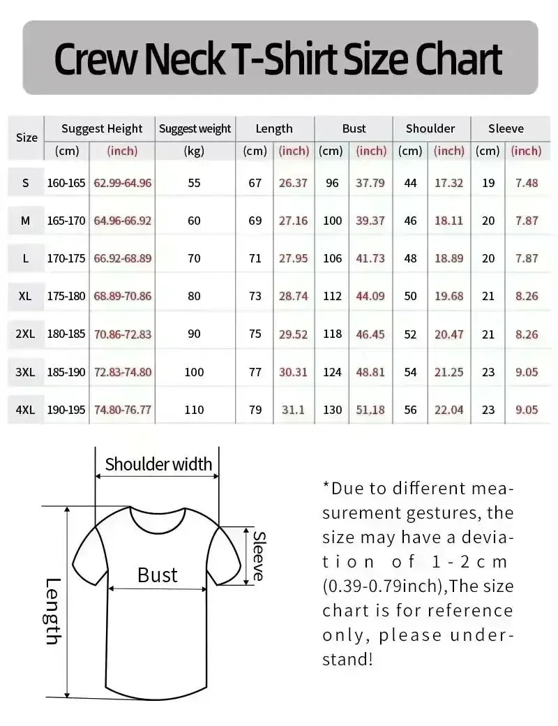 2025 Graphic Printed White T-Shirt Men's and Women's Casual Short Sleeve Crew Neck Cotton T-Shirt Unisex Fashion Top ins