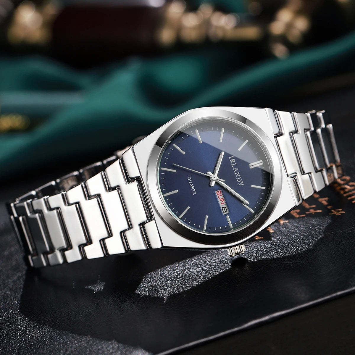 Luxury Men Business Watches Calendar Quartz Wristwatches For Mens Clock Reloj Hombre（Without Box）