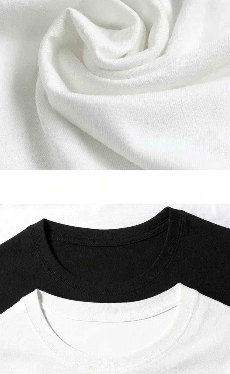 Men's Round Neck Short Sleeved Casual Pure Cotton Print Y2K Style Hand Drawn Unisex Cotton Graphic T Shirts