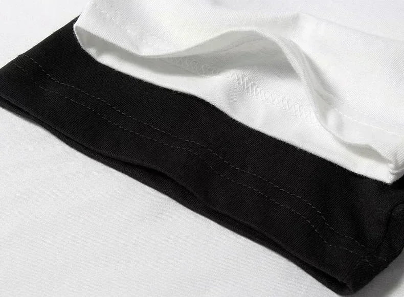 Men's Round Neck Short Sleeved Casual Pure Cotton Print Y2K Style Hand Drawn Unisex Cotton Graphic T Shirts