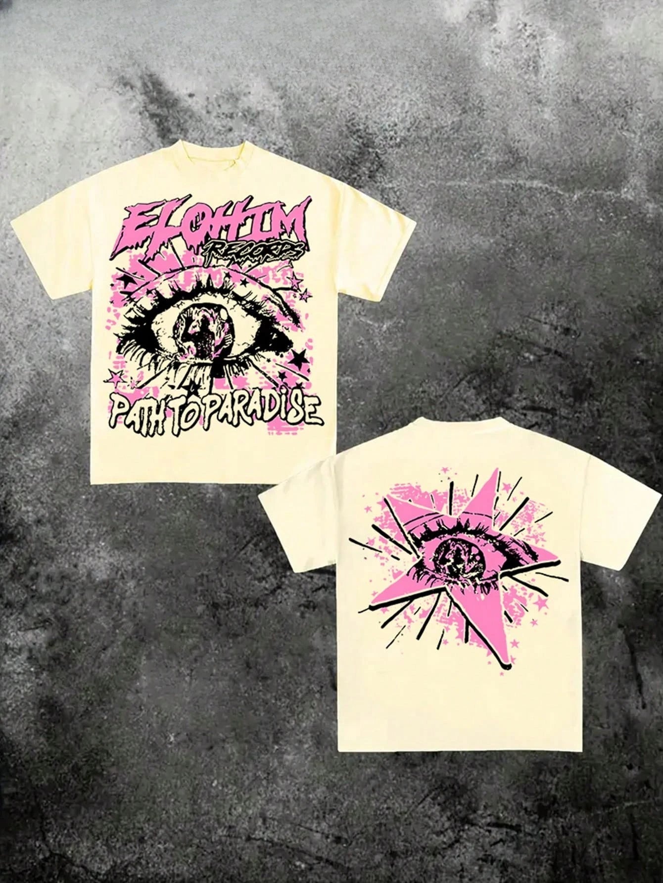 Men's Round Neck Short Sleeved Casual Pure Cotton Print Y2K Style Hand Drawn Unisex Cotton Graphic T Shirts