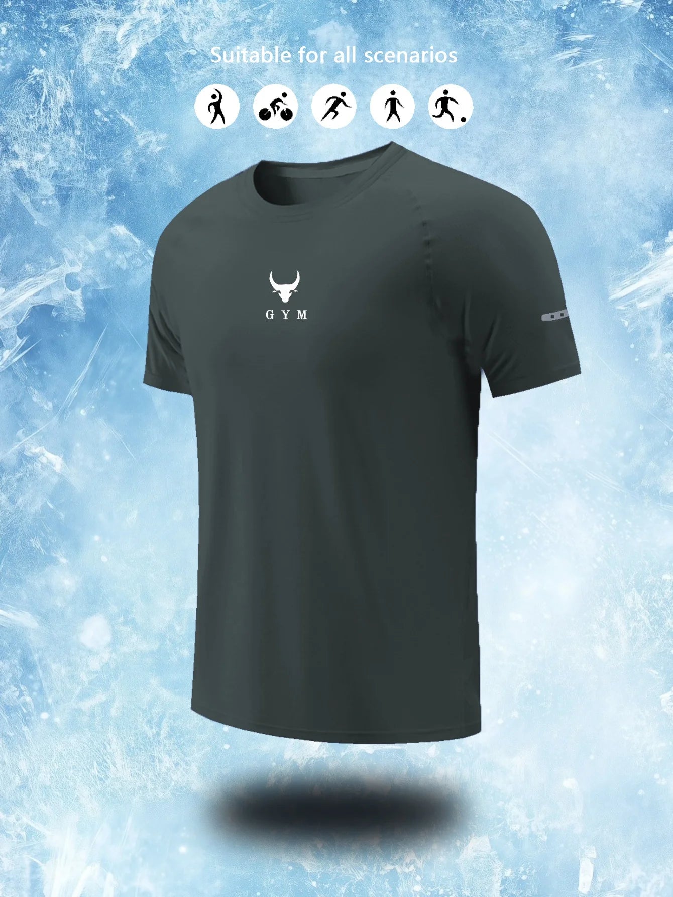 Men's sports breathable T-shirt