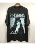 Graphic T-Shirt for Men & Women - Short Sleeve Round Neck Casual Shirt, Exclusive "Rihanna" Bold Print, Music Lover Gift Classic
