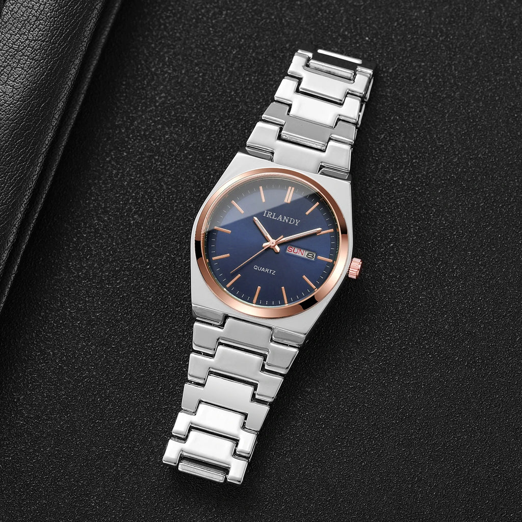 Luxury Men Business Watches Calendar Quartz Wristwatches For Mens Clock Reloj Hombre（Without Box）