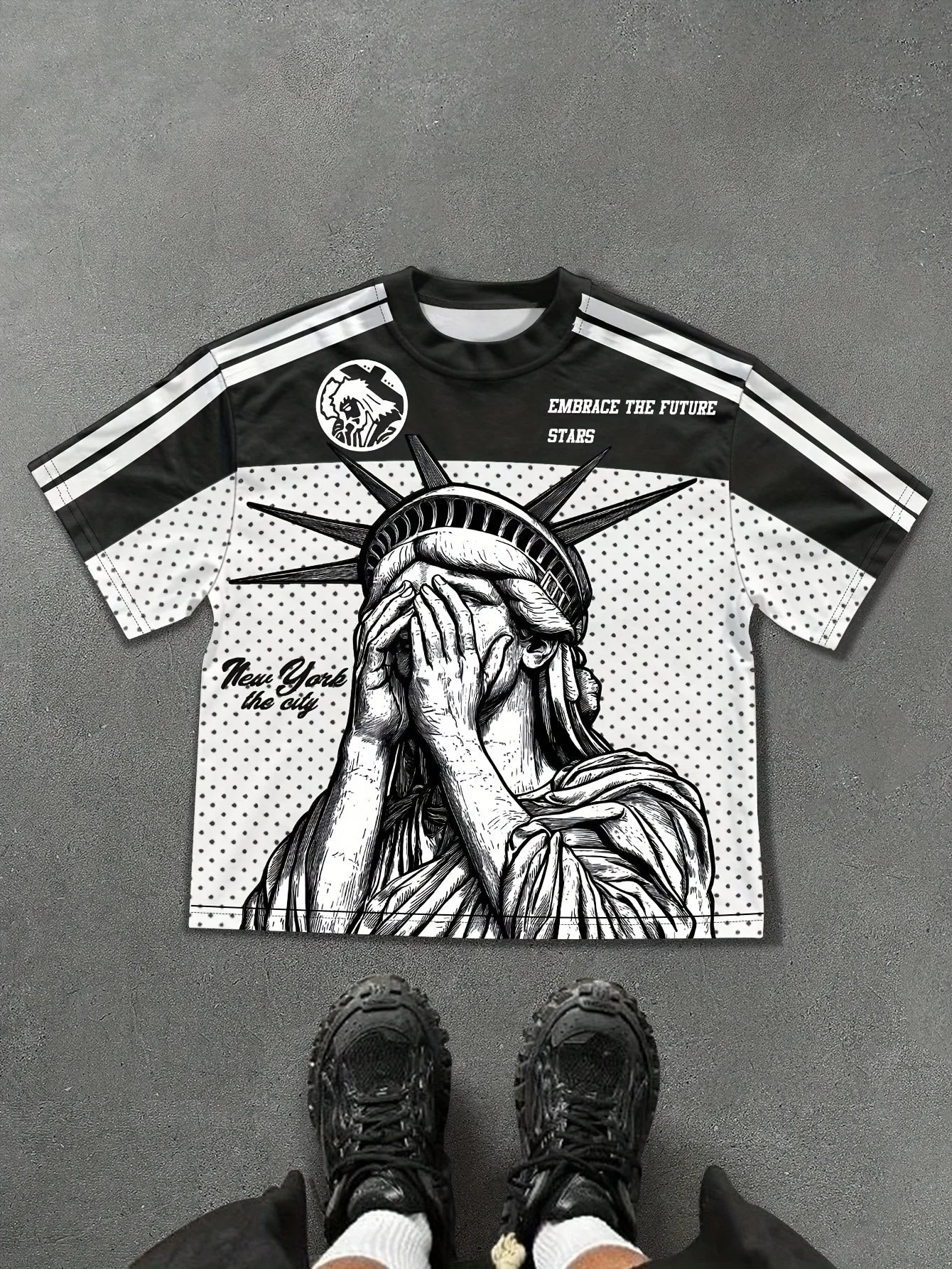 2025 Summer New sporty, casual and fashionable outdoor 3D digital printed soft comfortable and breathable men's T-shirt