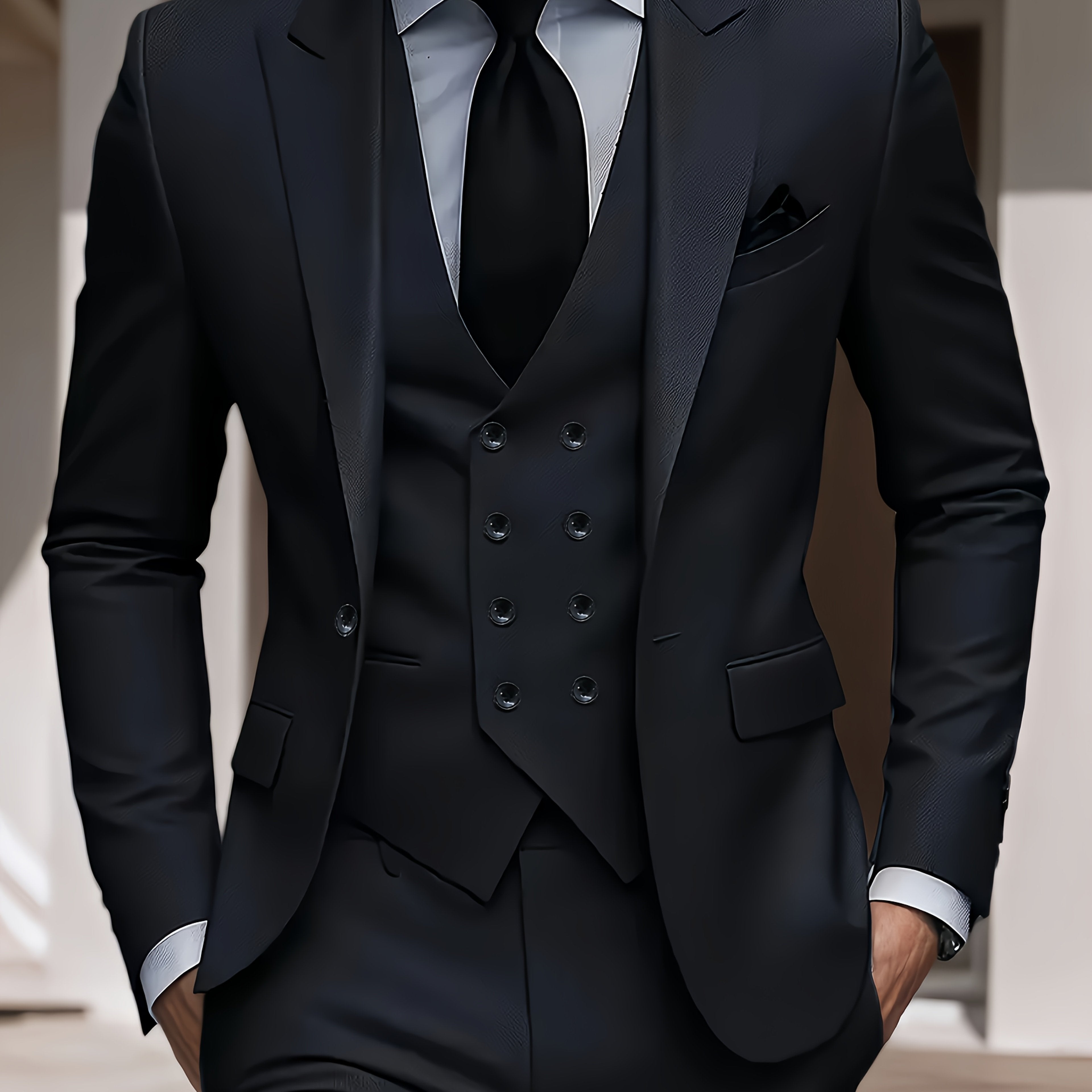 Men’s Tailored 3-Piece Formal Suit