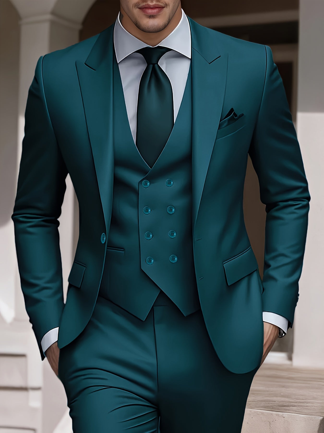 Men’s Tailored 3-Piece Formal Suit