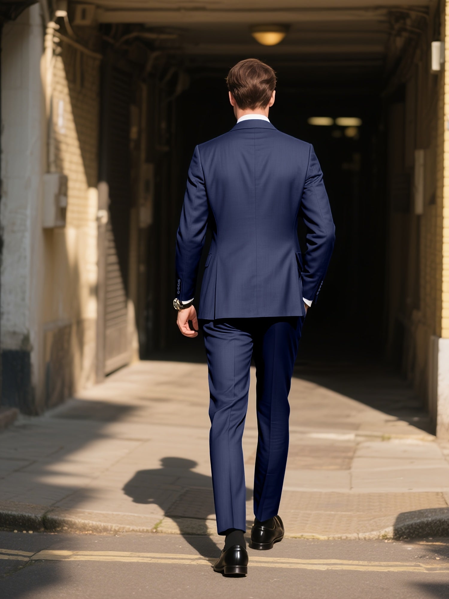 Lynerun Men'S Suits 3pcs Solid Jacket Vest And Pants Slim Fit Suit Set Two Buttons Business Men Suits Suitable For Wedding Dress Tux Suit Set Ceremony XS-3XL