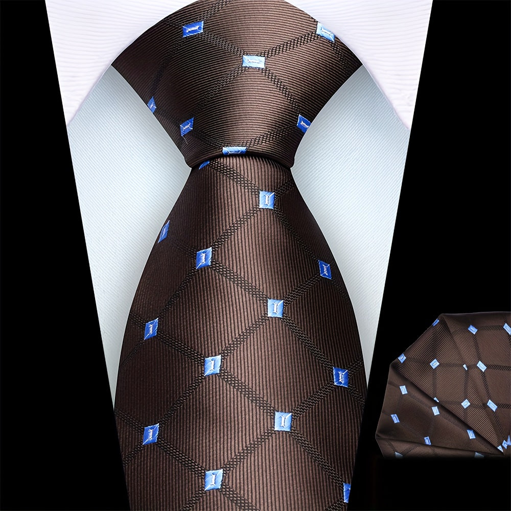 Men’s Classic Plaid Tie Set