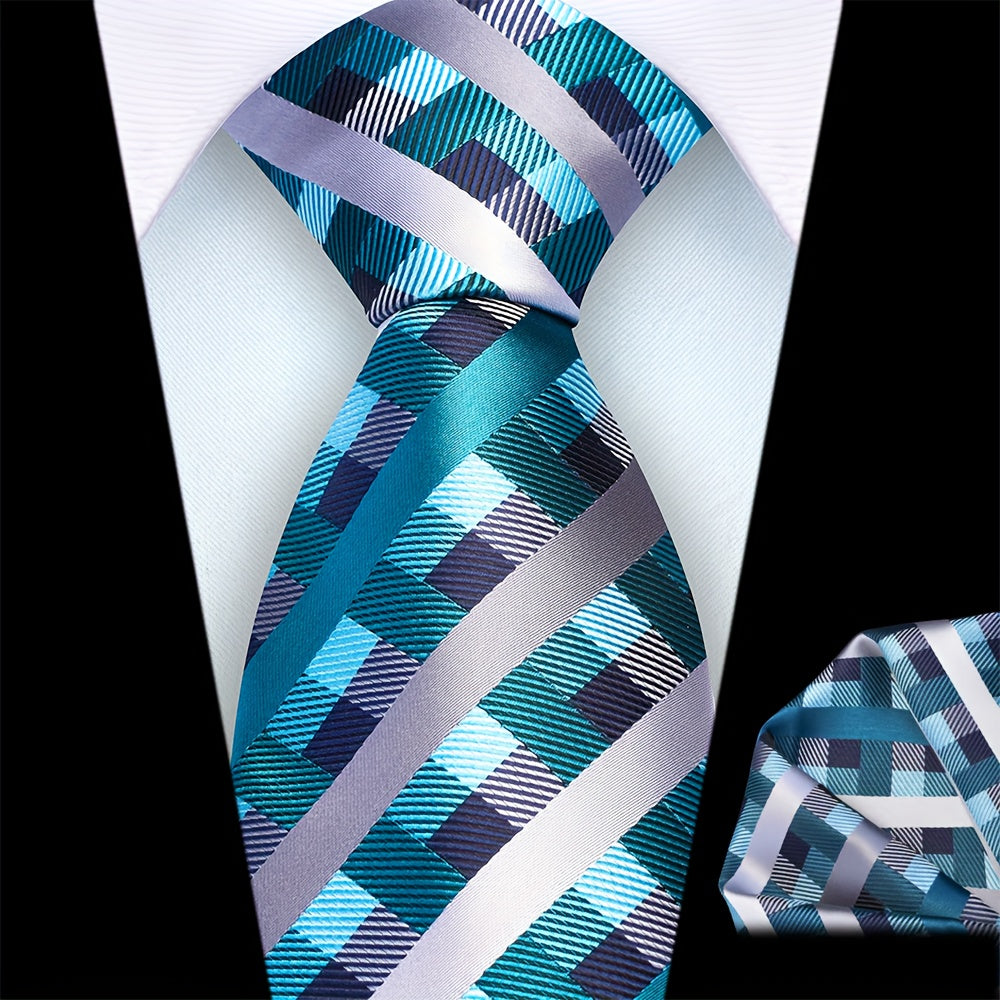 Men’s Classic Plaid Tie Set
