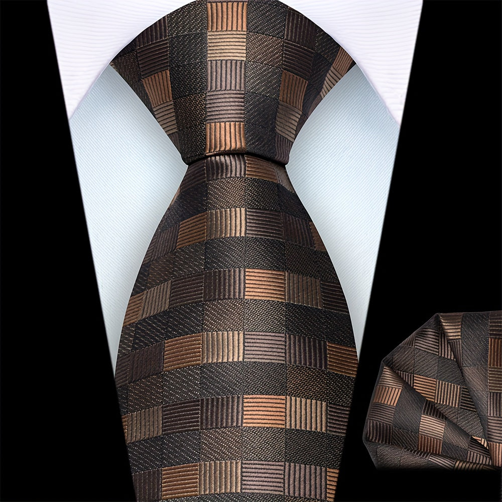 Men’s Classic Plaid Tie Set