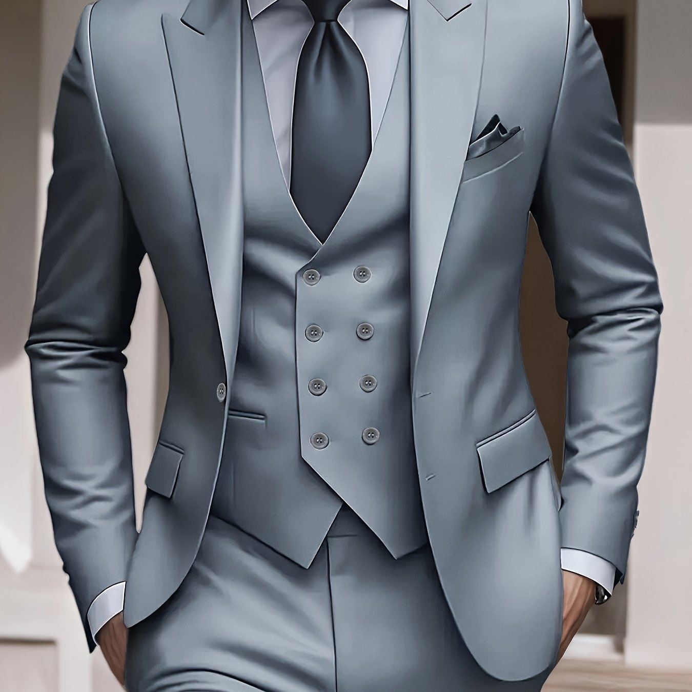 Men’s Tailored 3-Piece Formal Suit