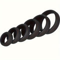 6pcs Set Men's Solid Colour Silicone Penis Rings, Elastic Comfy Erogenous Sexy Flirting Accessories For Men's Pleasure