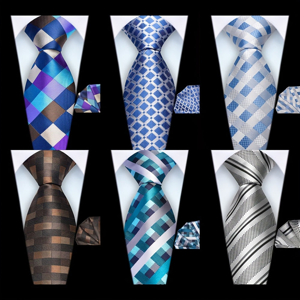 Men’s Classic Plaid Tie Set