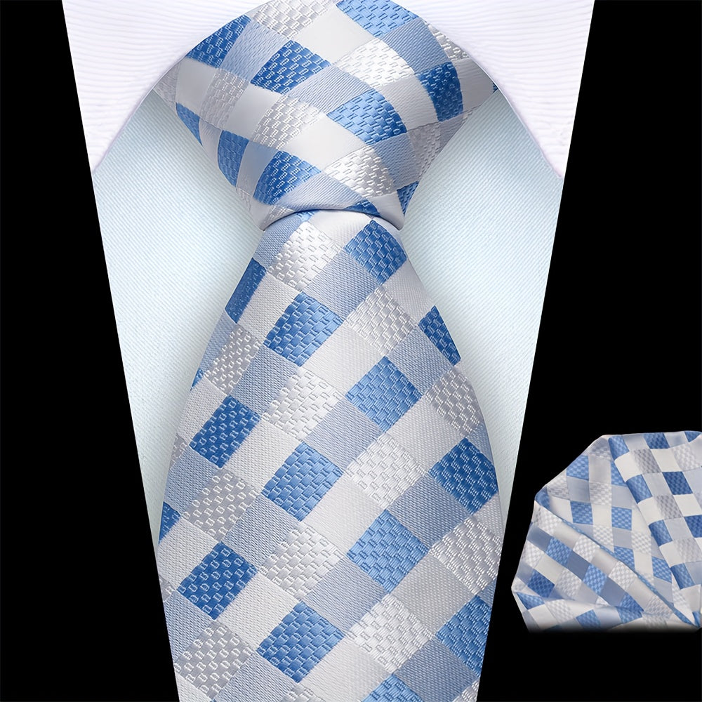 Men’s Classic Plaid Tie Set