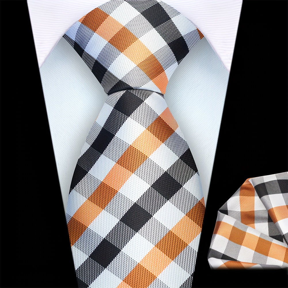 Men’s Classic Plaid Tie Set